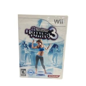 DanceDanceRevolution Hottest Party 3 Nintendo Wii Konami‎ 2009 CIB Complete